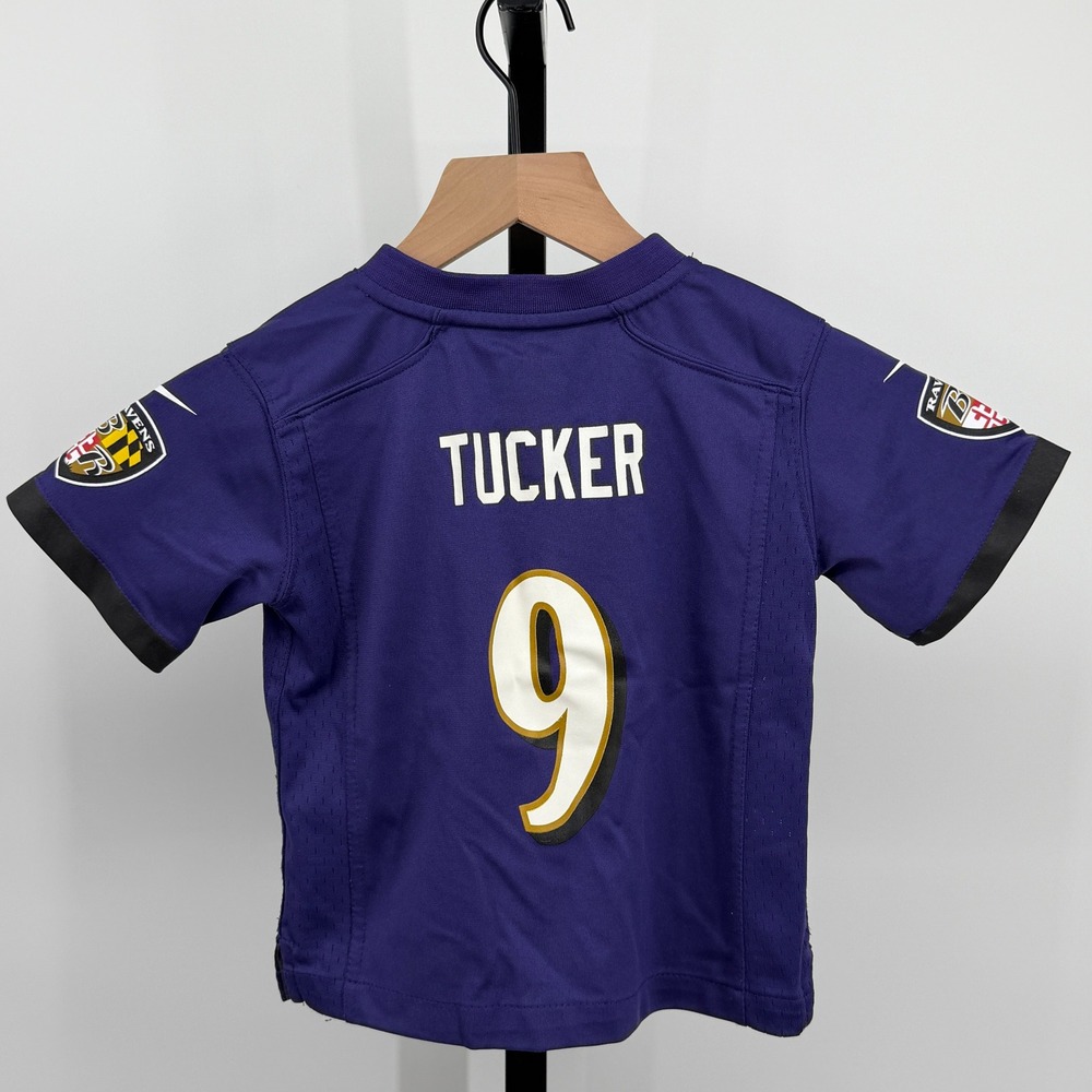 Nike Baltimore‎ Ravens Justin Tucker NFL Jersey Purple Size 4T Gameday